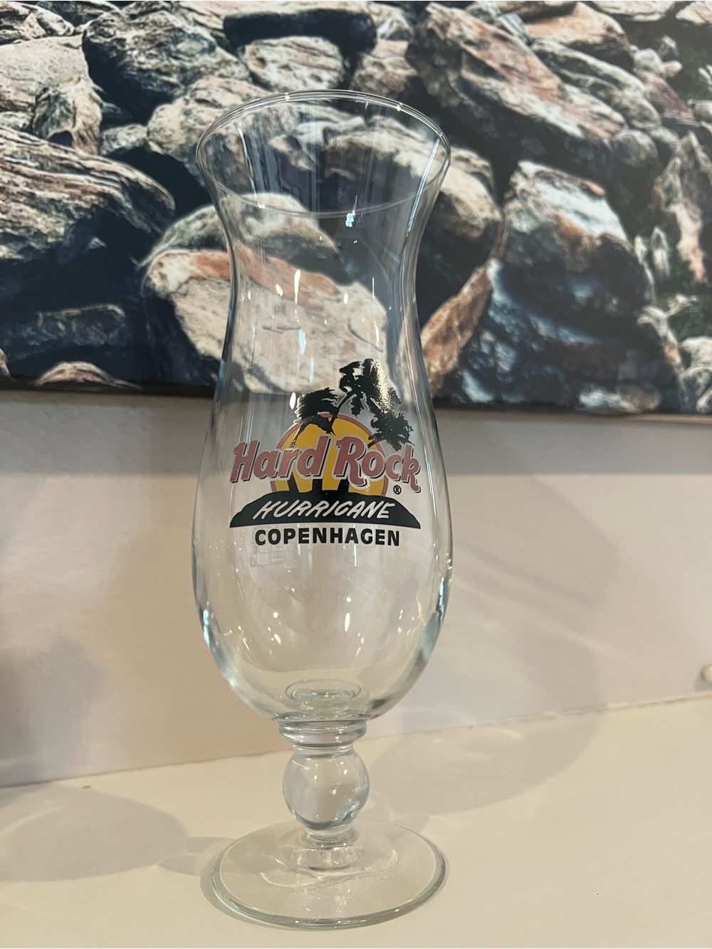 Copenhagen Hard Rock Cafe Hurricane Glass 2016 Denmark Souvenir Travel Collector